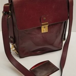 Vintage leather Aravoell crossbody handbag